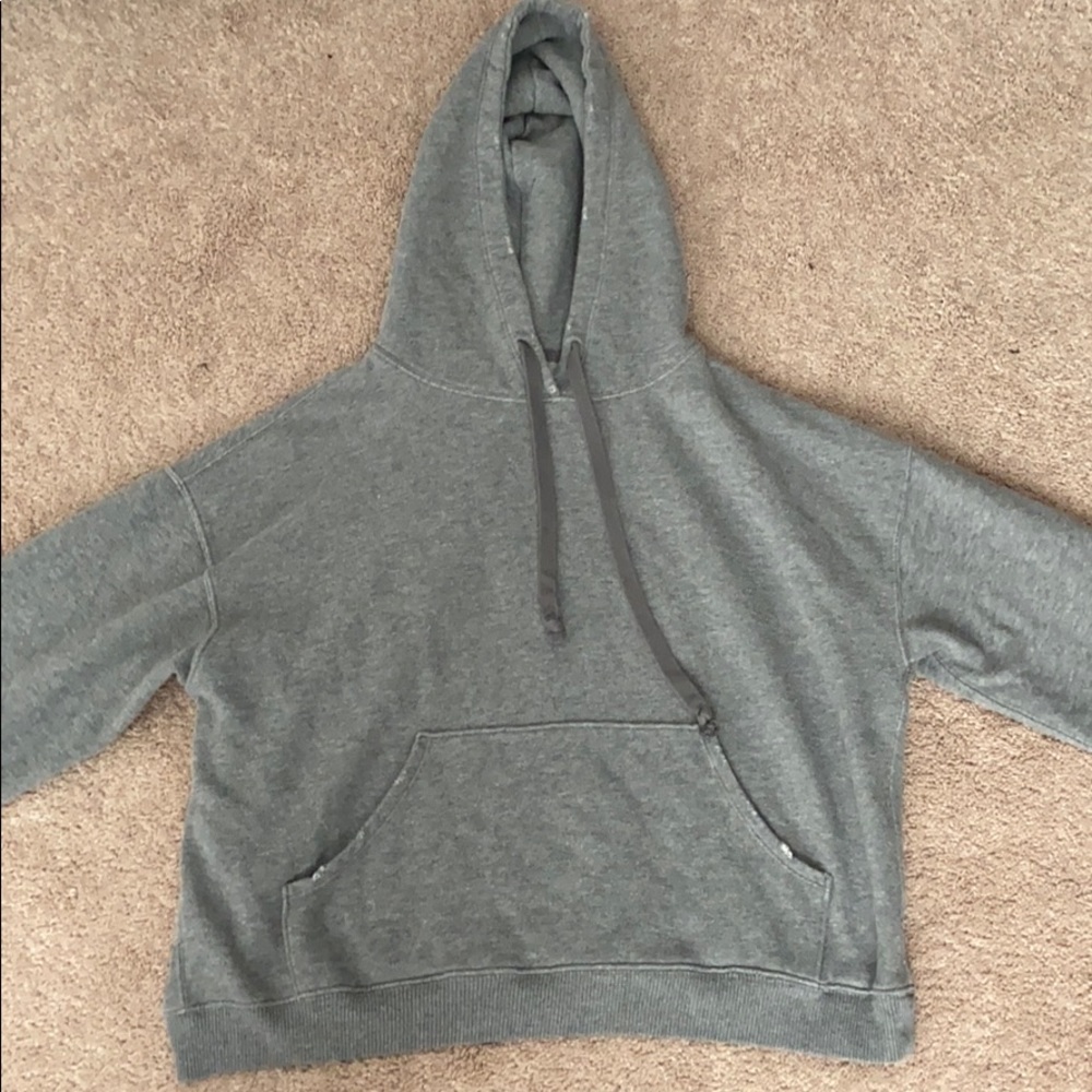 Distressed Grey Hoodie